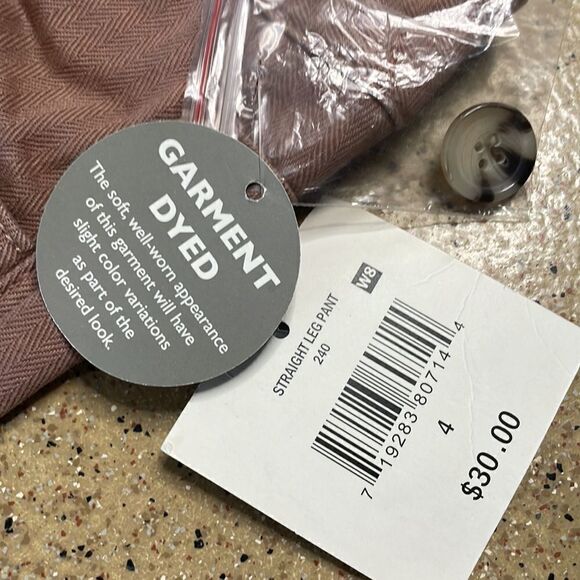 NEW Straight Leg Pants w Exposed Button Fly sz 4 - Picture 12 of 16